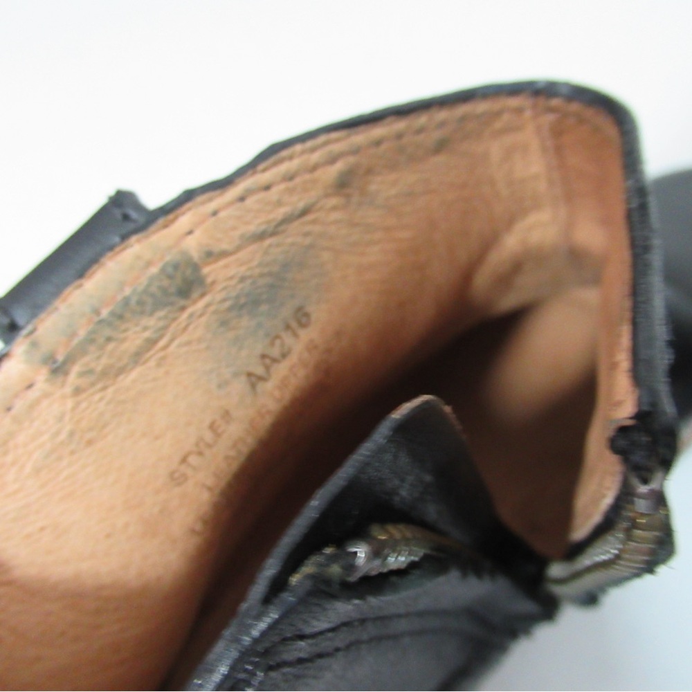 Madewell Hallie Black Leather Western Boots Size 6 - Picture 12 of 17